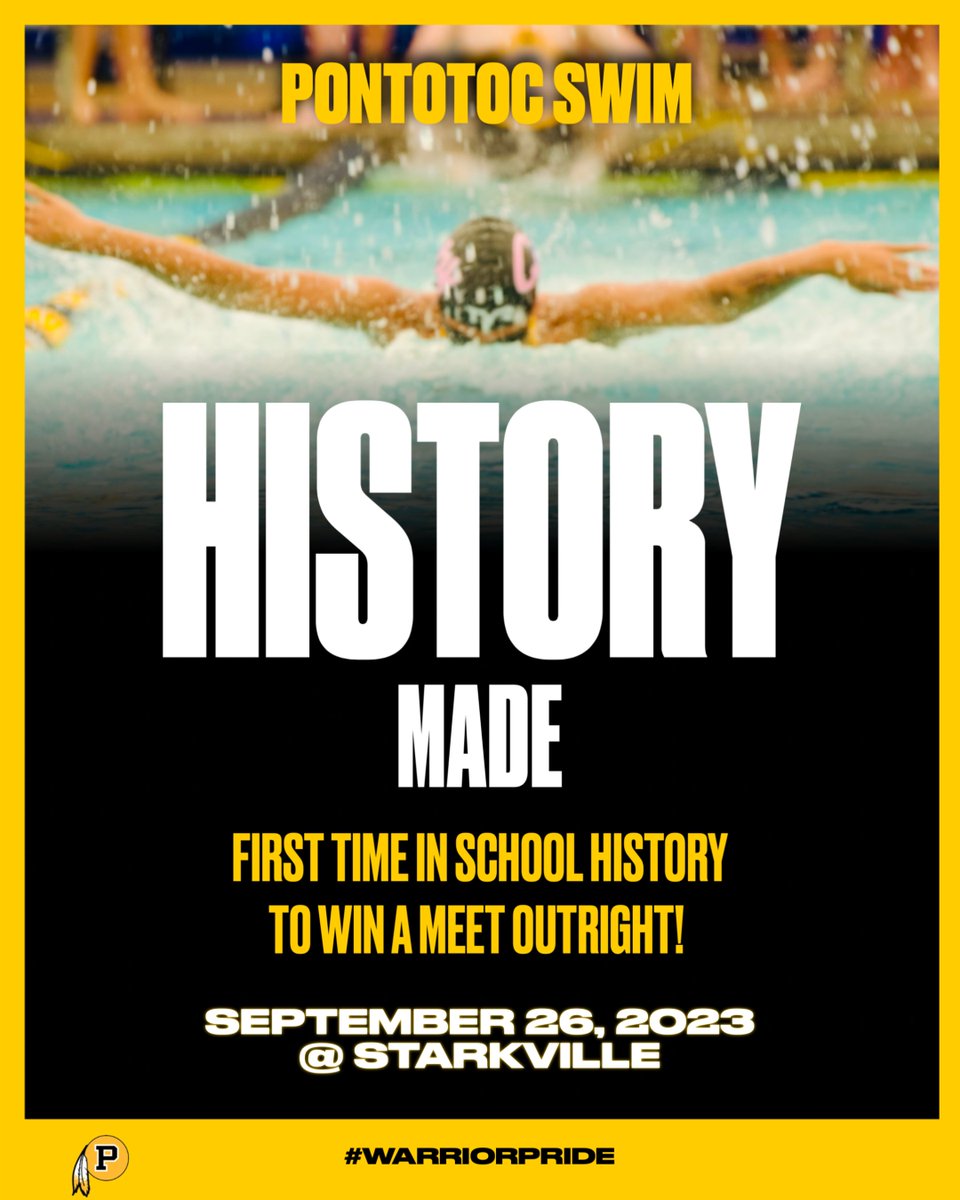 PontotocWarrior's tweet photo. โซ๏ธHISTORY MADE! ๐ก
*First outright win in school history! (Girls and Boys)
*3 relay wins!
*Event wins by John Paul Burton, Thomas Jefcoat, Reannon Hicks, and Hallie McDonald!
LIKE AND REPOST TO SHOW YOUR SUPPORT! https://t.co/4zkVGKT59r