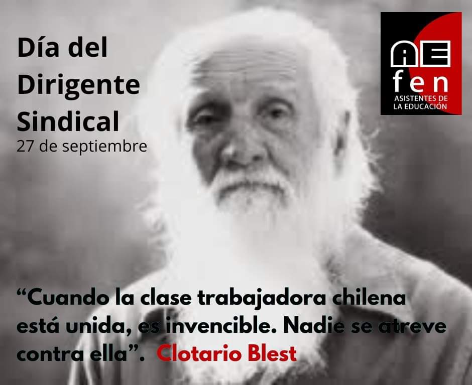 aefenacional's tweet photo. 📢 En el Día del Dirigente Sindical, Aefen Nacional Asistentes de Educacion saluda a todas y todos los Dirigentes que luchan cada día por mejorar las condiciones, derechos laborales y de remuneraciones, de las y los trabajadores del país. https://t.co/SpB2gOh84z