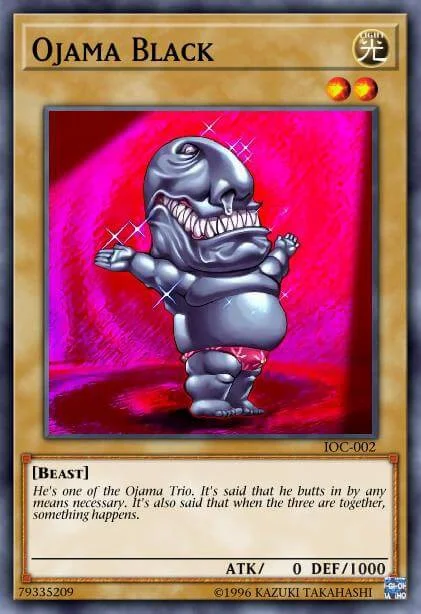 decoolipascal's tweet photo. Remember Ojama Black? This is him now https://t.co/hwACAGmZRX