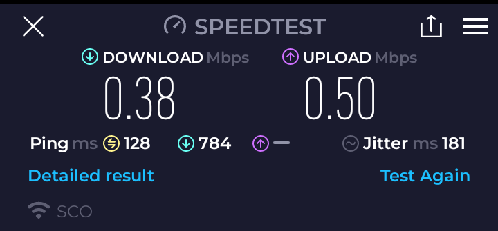 umarbut786's tweet photo. Special communication organization @hq_sco triple play service provided worst fibre net service here in district Haveli.

Here is the screen shot of 15mbps internet connection.
@PTAofficialpk should be think about the matter. 
@hq_sco https://t.co/nsAvStfatG
