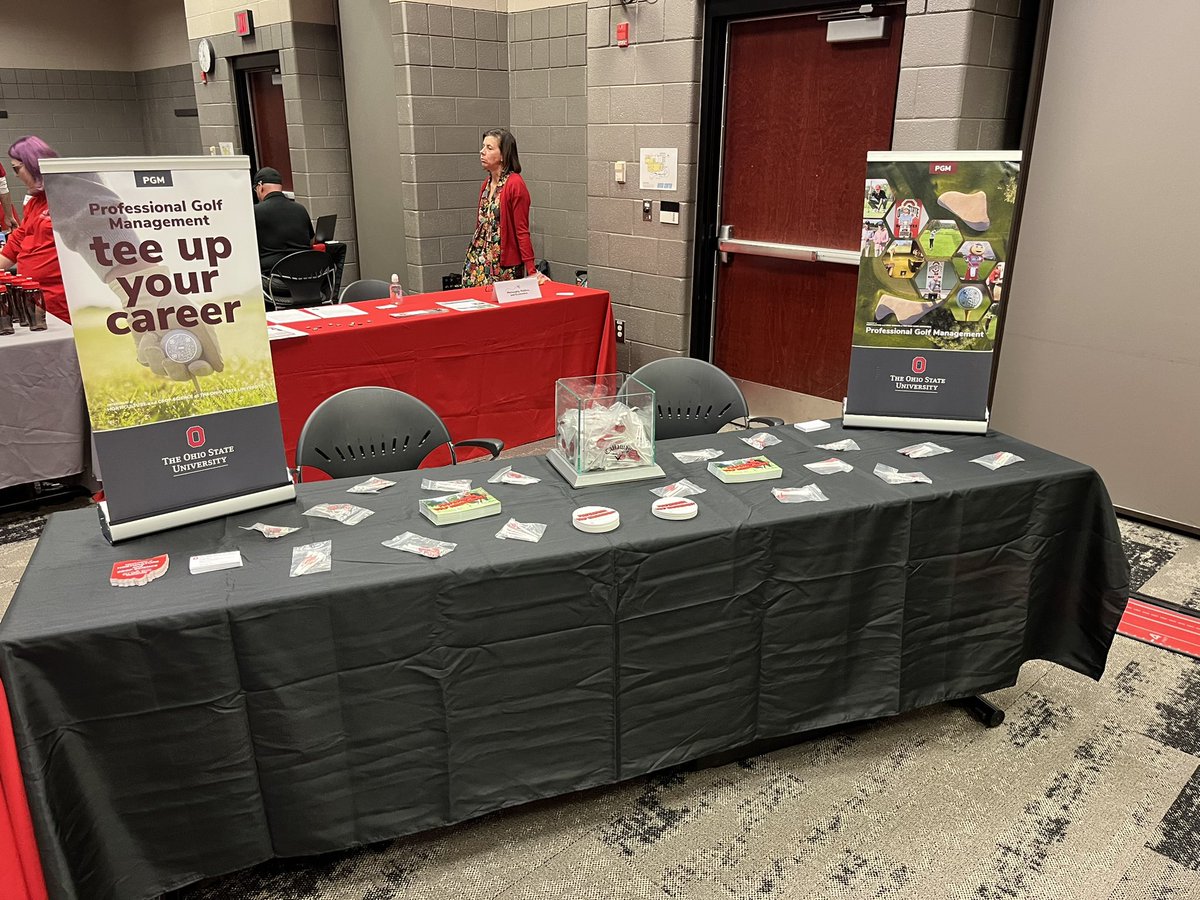 Ohio State University Professional Golf Management (@ohiostatepgm) on Twitter photo Spending the afternoon at OSU-Newark for their Major Exploration Fair spreading the word about a career in the #golf industry. Spending the afternoon at OSU-Newark for their Major Exploration Fair spreading the word about a career in the #golf industry.