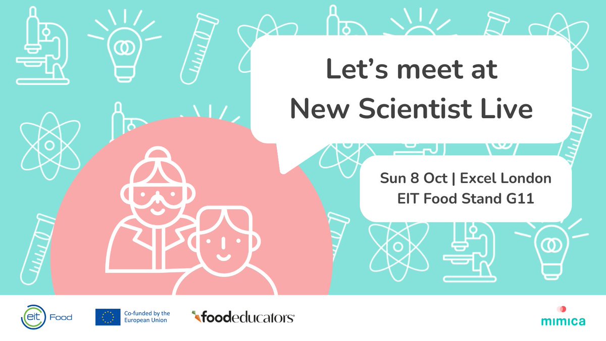 BumpByMimica's tweet photo. ⌛Less than two weeks to go to #NewScientistLive!🧠🔬 To ignite the curious visitors’ inspiration, we’ll demonstrate how our #BumpCap fights #FoodWaste in a fun activity, at our partner @EITFood's #FoodEducators stand! Learn more and book your tickets at https://t.co/PlWvxJa5ji. https://t.co/dKK4wMOceA