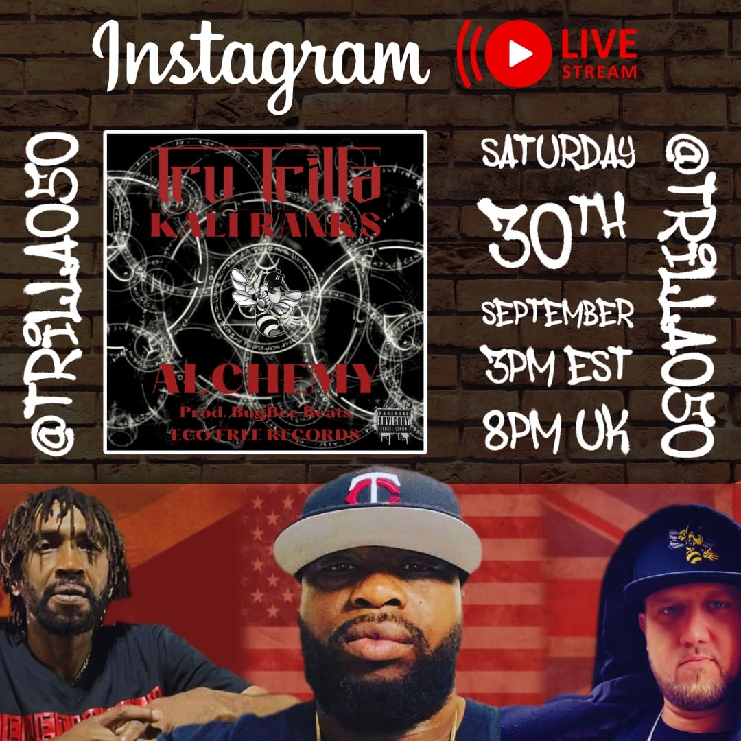BugBeeBeats's tweet image. This Saturday @Trutrilla050 @KaliRanks and myself will be going live playing Alchemy and taking any questions you might have.

See you there as per info in the image 👍

#Alchemy #TruTrilla #feat #KaliRanks #Prod #BugBeeBeats #IGLive #LiveStream #Saturday #SeeYouThere