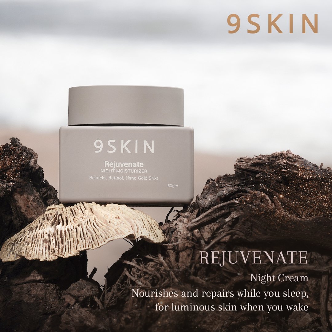 9SkinOfficial's tweet photo. Recharge your skin's vitality with Rejuvenate Night Cream. Embrace the magical touch of Seabuckthorn, combined with Retinol and 24kt Gold to illuminate your skin's path to nourishment.
Available on our website from 29.09.2023 #ThirdOfFive #9SKINCares https://t.co/v6owuPbOyO