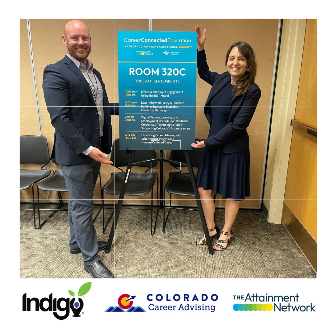 Exciting News! 📷 Indigo was a proud presenter at the <a href="/AttainmentNet/">The Attainment Network</a>'s Career Connected Education Conference last week!

This conference brought together secondary and postsecondary educators, advisors, counselors, workforce development professionals, employers,