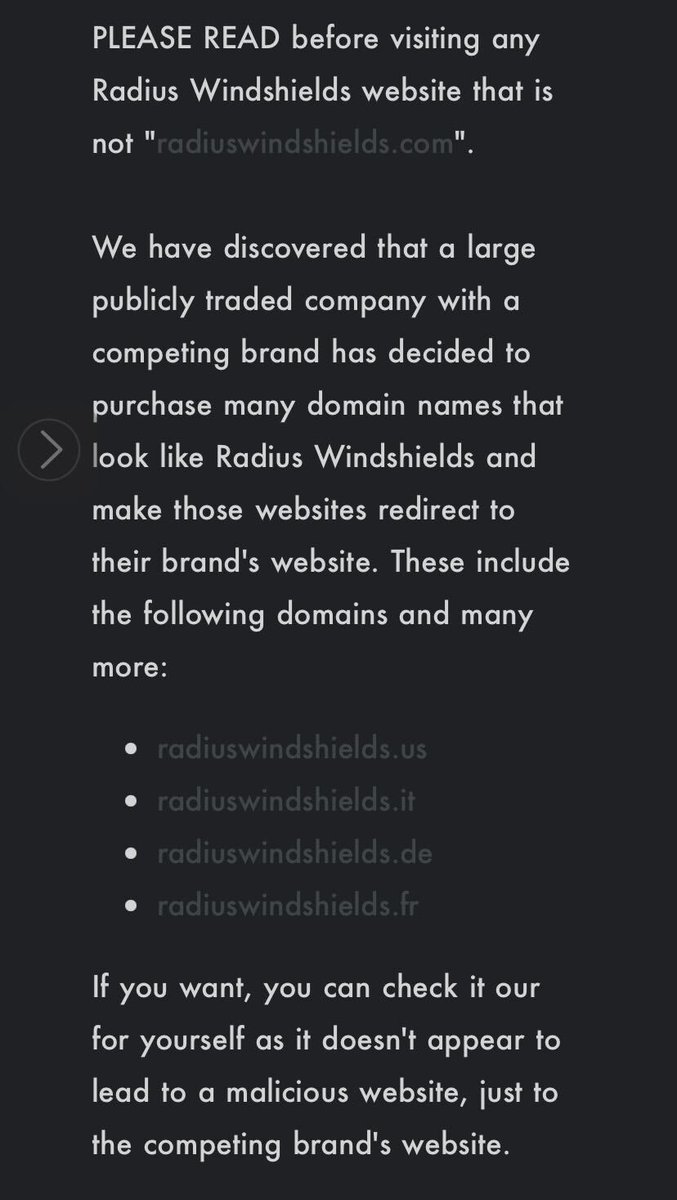 Sadly <a href="/RycoteUK/">Rycote</a> decided to buy up a Radius' various website variation URLs, and pointing to their own. This is a pathetic business practice in my opinion. I certainly will be boycotting all Rycote products from this point forth and I hope others will considering doing the same.