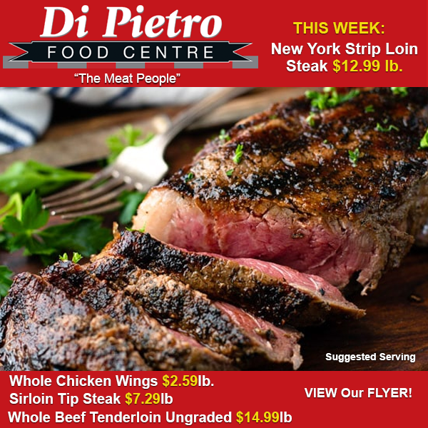 GuelphNow's tweet photo. DiPietro's  Specials on Meat, Deli, Produce and Groceries. We carry meat cuts that other stores just don't have. Visit the area's longest Meat &amp; Deli  Counter. Come experience the DiPietro's difference. Flyer Valid from  Thurs. Sept 28th to Wed. Oct.3rd https://t.co/d65AgBUbry https://t.co/i2kGLFJOOg