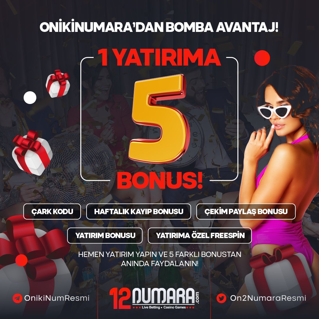 on2numararesmi's tweet photo. 🚀 1 Adet yatırımınıza 5 adet bonus  #Onikinumara'da!                               
                               
 ➡️ En yüksek bonuslar ile  bahis keyfini yaşa!                               
                               
✅  Hemen Bahis Al 👉 https://t.co/doQl0SwzTP https://t.co/HBq8UkRaNQ