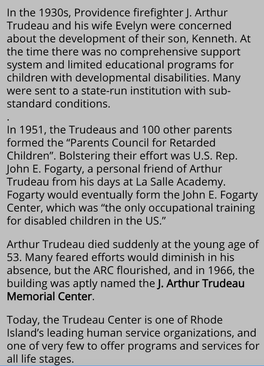RINewsToday's tweet image. Did you know?
#TrudeauCenter #developmentaldisabilities #RhodeIsland #DidYouKnow