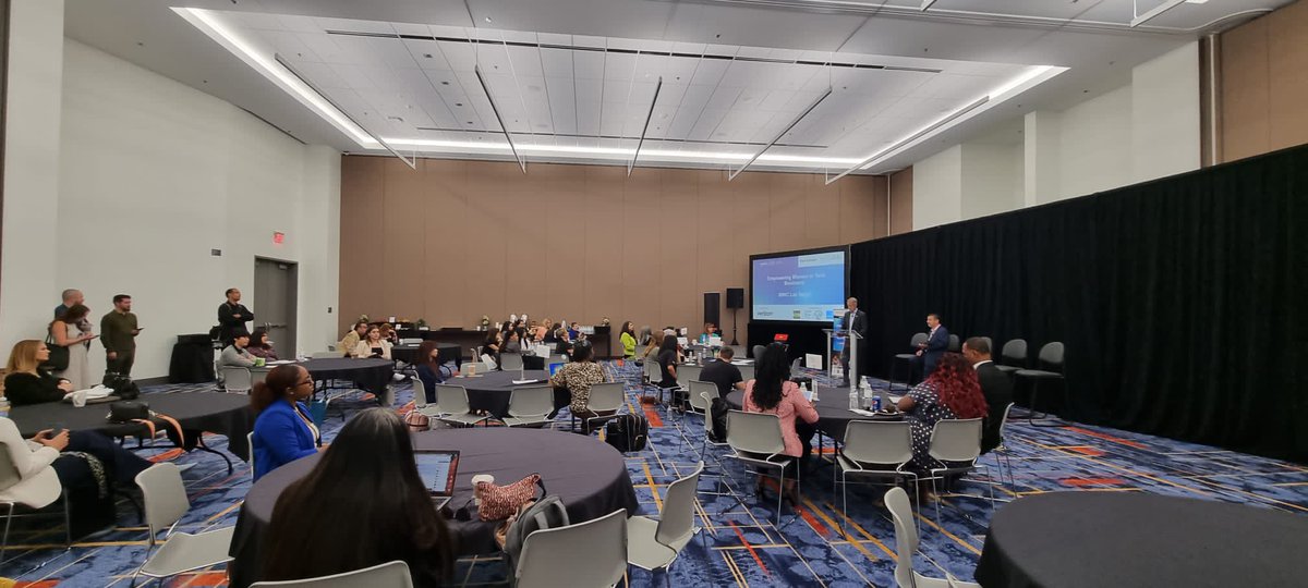 MatsGranryd's tweet photo. Day 2 #MWC23 Las Vegas… starting off strong with our Empowering Women in Tech boot camp! #Tech4Girls https://t.co/adwvwPEH2B