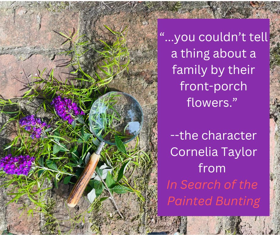 VarnadoBeverly's tweet photo. Over at One Ringing Bell, I’m writing about this quote from the protagonist in my book In search of the Painted Bunting. I guess the quote is not entirely true—you can tell someone likes flowers. LOL
https://t.co/AeDnTuWydZ https://t.co/jQJqfLL5Ve