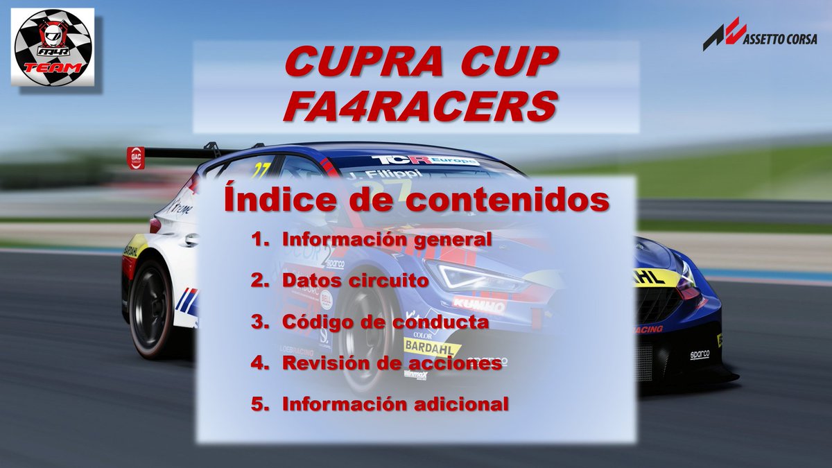 Ya hemos finalizado las carreras que marcaban el inicio de los campeonatos en rFactor2 y Assetto Corsa.

Buena participación y comportamiento ejemplar de todos los pilotos.

El lunes nos vamos a por una nueva ronda del campeonato GT3 en el Autodromo do Algarve.