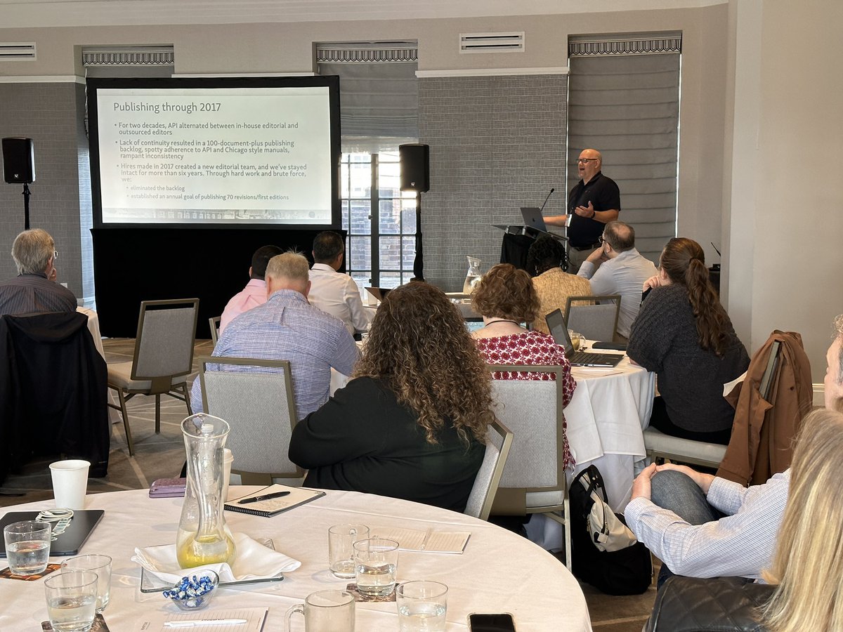 typefi's tweet image. Standards org @APIenergy just told the story of how their publishing processes drastically improved thanks to Typefi and @eXtyles. Typefi was able to solve some tricky formatting issues, and API no longer has to struggle with Word layouts and TOCs.

#TypefiUserConference2023