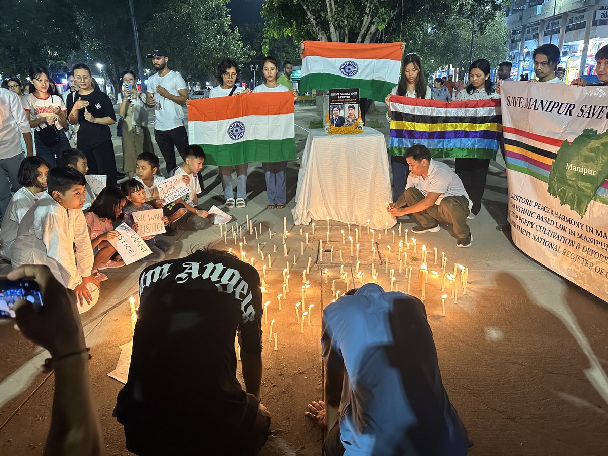 Our prayers and thoughts are with you. May you rest in peace dear Linthoi and Hemajit.🙏🙏🙏

In solidarity - Candle light Vigil from across the world.

#Justice4LinthoiAndHemanjit #GenevaWithManipur #IAmLingthoingambi #ManipurHorrorMurder #ManipurFightsBack