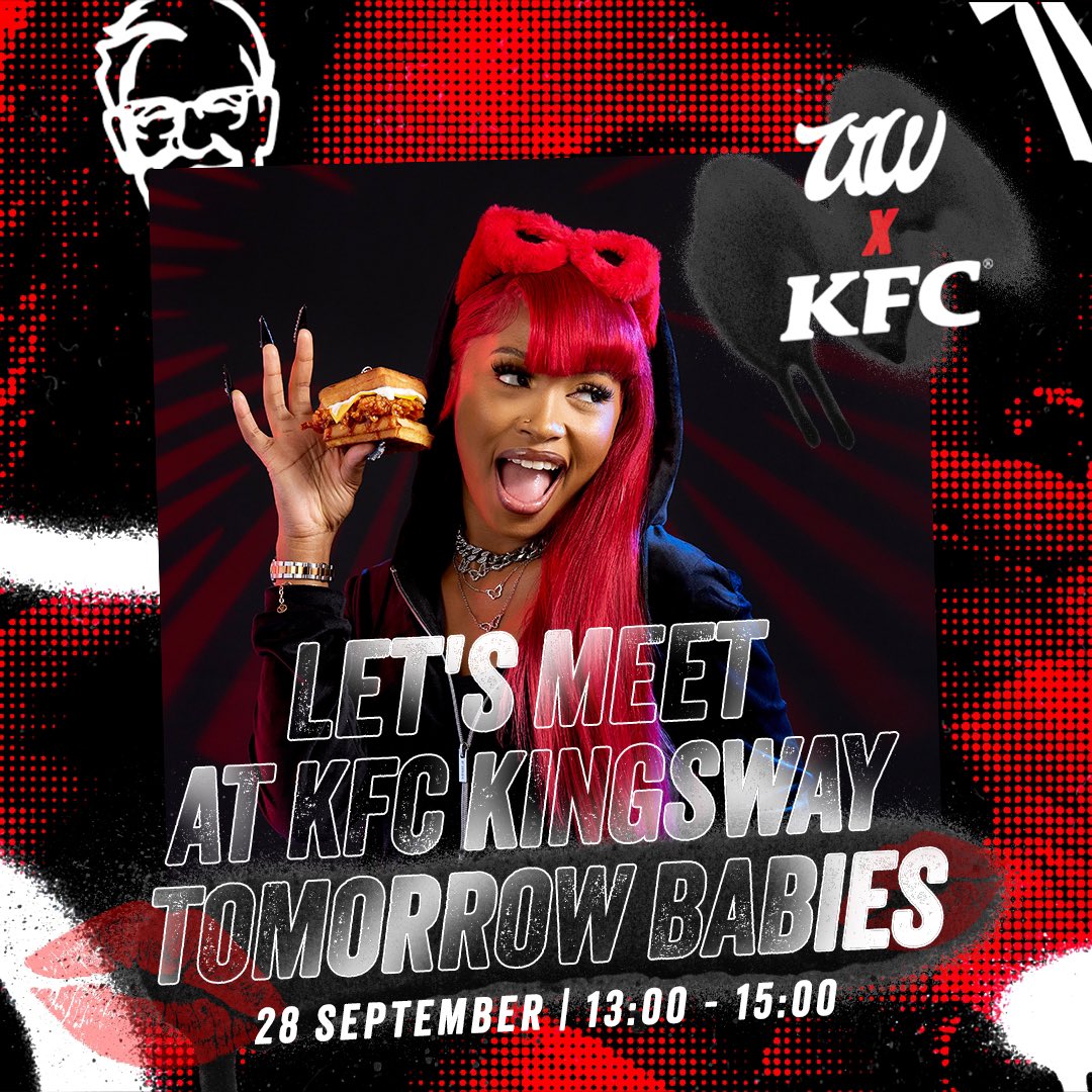 unclewaffffles's tweet photo. See you tomorrow babies I’m so excited to meet you all🥺💋❤️! @KFCSA
#WafflesAtKfc
#TheStreetsHack https://t.co/5rmzsMhmMF