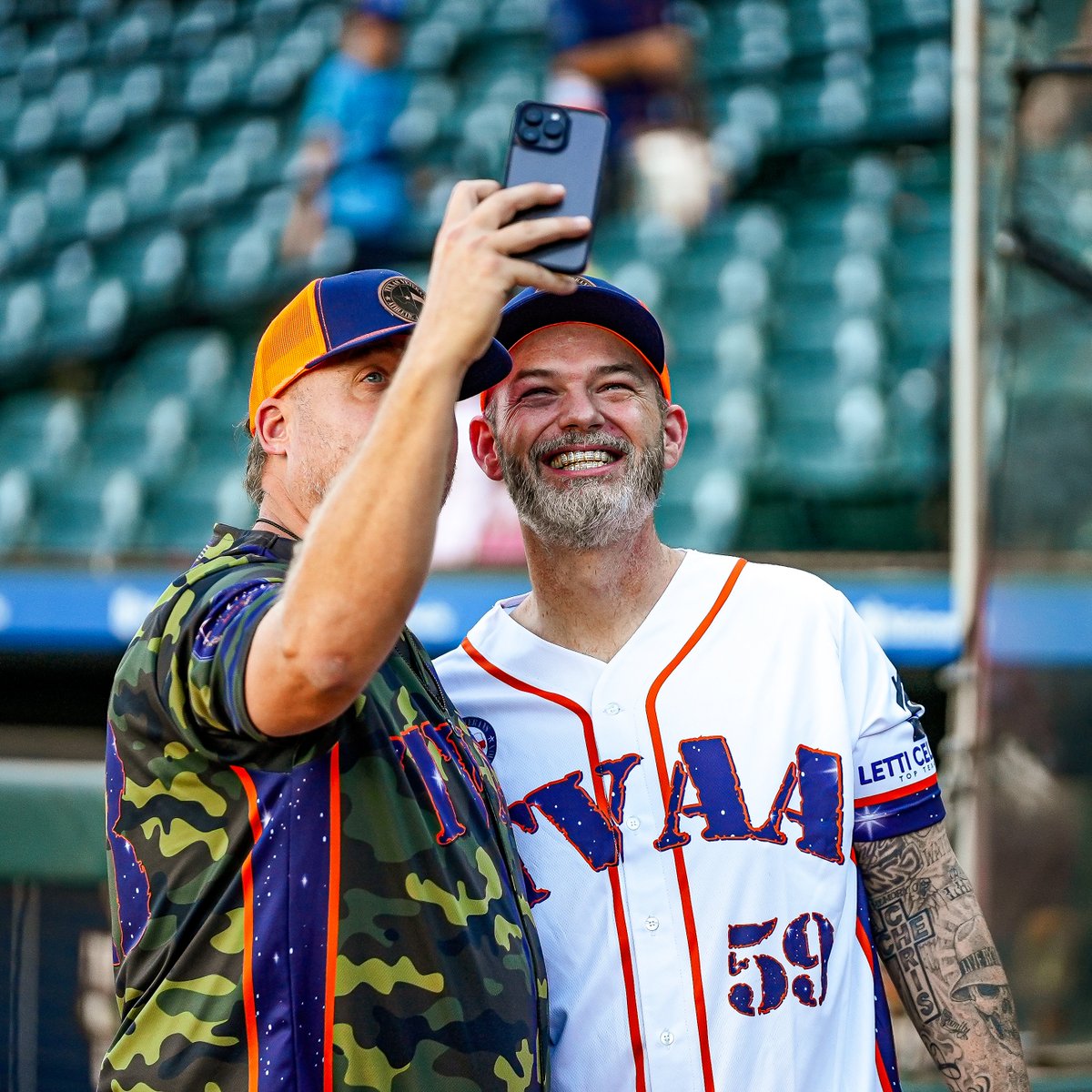 SLSpaceCowboys's tweet photo. The stars were out at the ballpark on Sunday 🤩

Big thank you to the Texas Veterans Athletic Association and all those involved in making Sunday's charity softball game a success! https://t.co/VcUXMiVejb