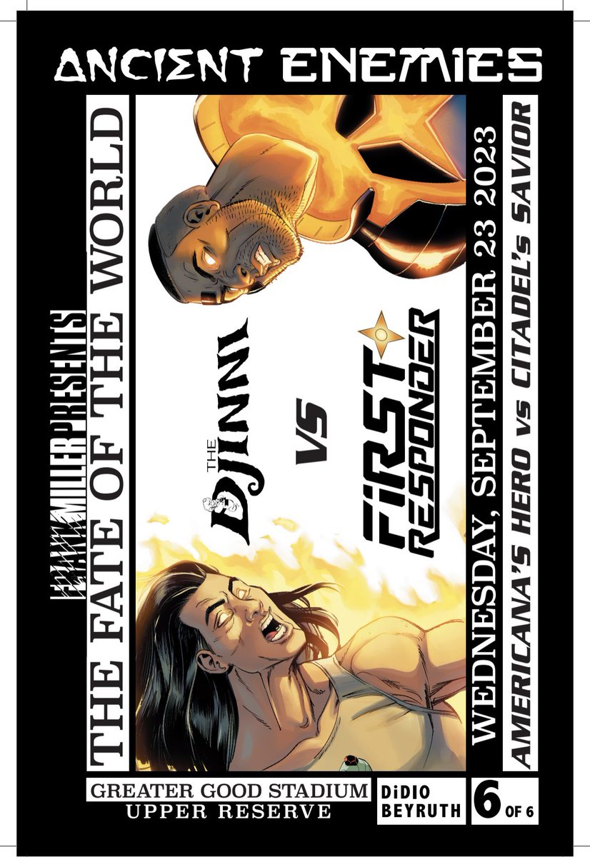 FMPComics's tweet photo. Series Finale Ancient Enemies Issue 6 Out Today ! Get your copy at your local comic book store ππ»π#ancientenemies #issue6 #seriesfinale #frankmillerpresents #comicbooks https://t.co/MROF8ebUrU