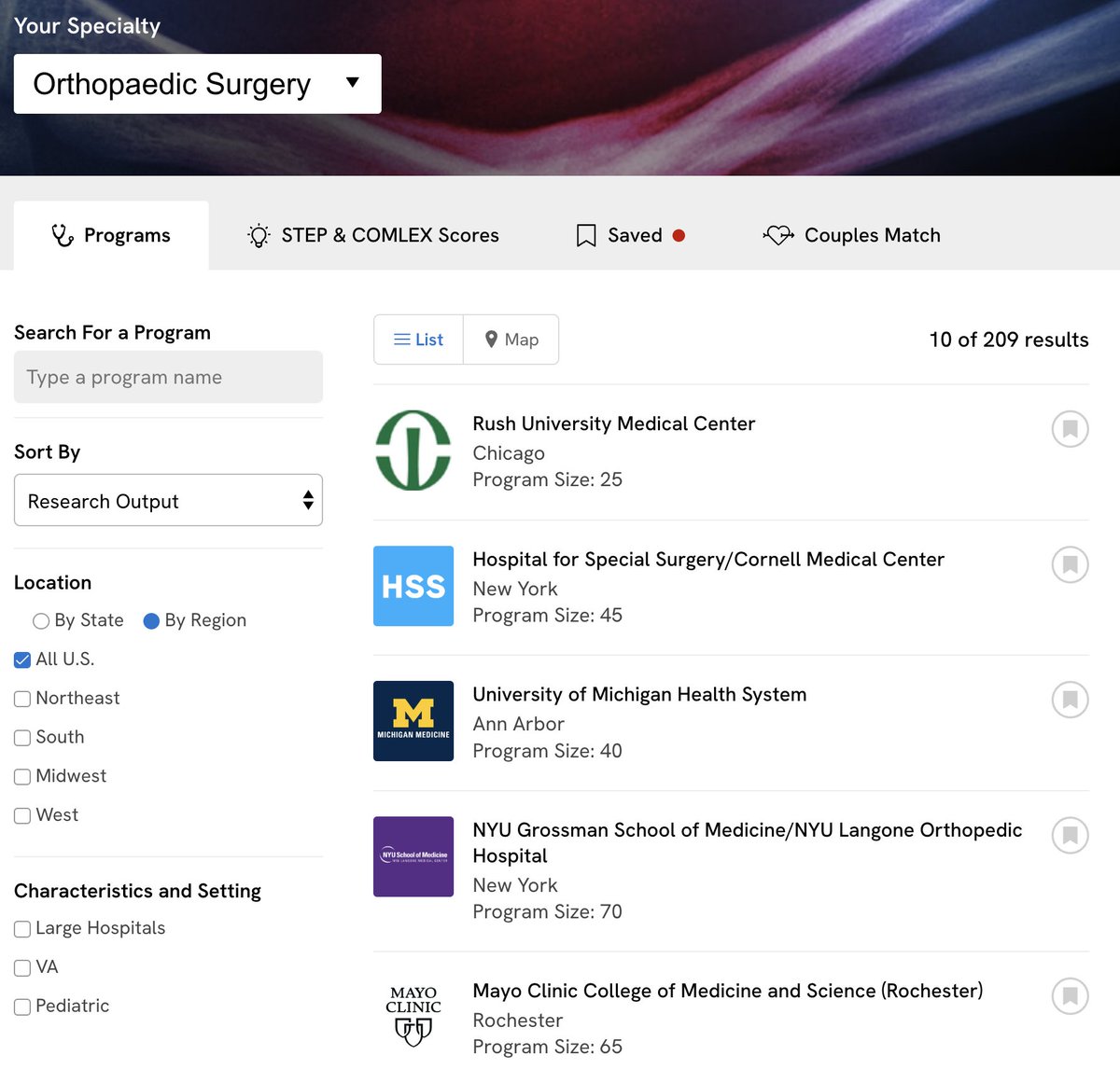 Very proud to see Rush's orthopaedic surgery residency at the #1 spot for research productivity!