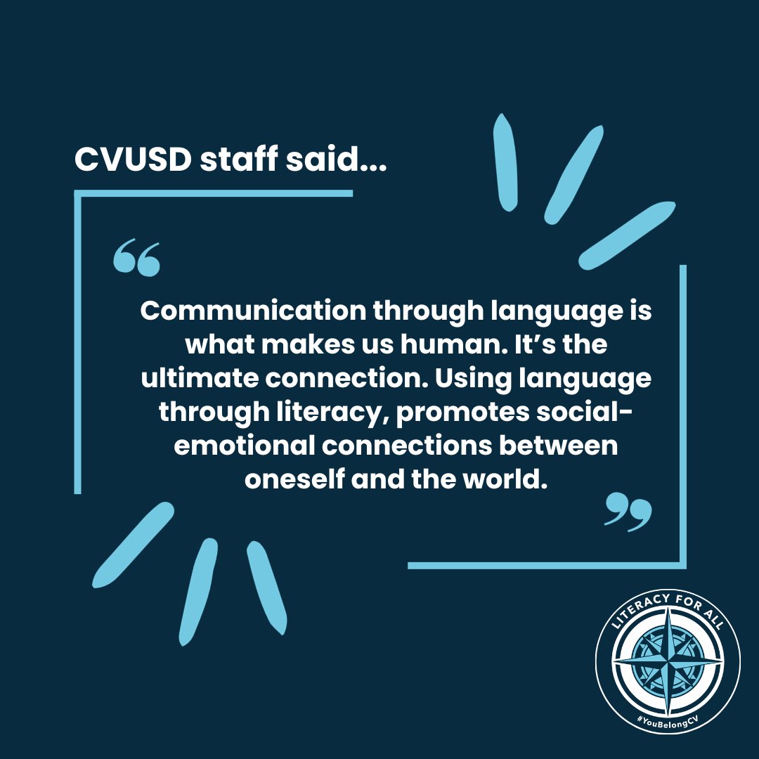 CVUSDLiteracy's tweet photo. Nurture Growth: Empower Minds & Hearts
@CajonValleyUSD staff on 9/18 #CVMondayMessage https://t.co/cXaVUiLXf9