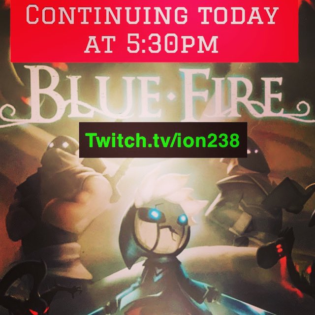 Ion238's tweet photo. #bluefire continues tonight! Come hang out on https://t.co/4OZyghIIFv at 5:30pm! 

#bluefiregame #streaming #gaming #platformer #platformergames #twitch #twitchstreamer #twitchaffiliate https://t.co/sOUIxSNbcj