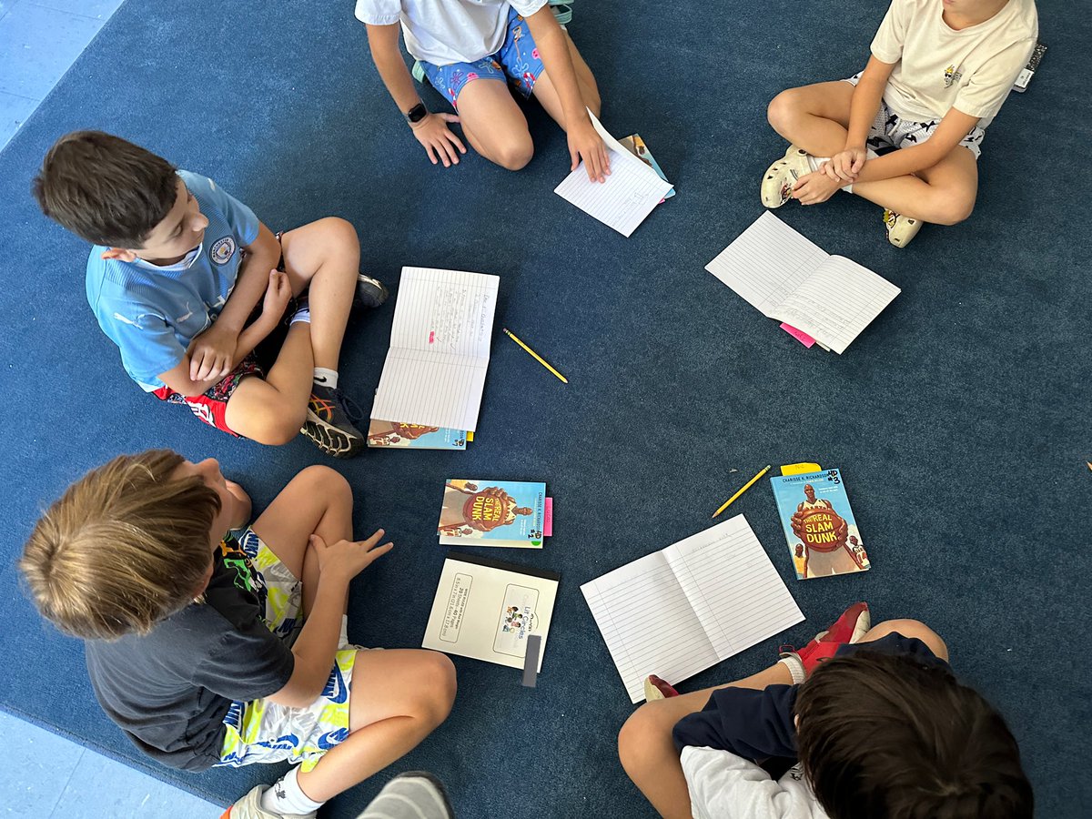 Exciting day in 4D! Our first Lit Circle meetings of the year kicked off today. Students did a great job keeping the conversations moving during their first meeting.