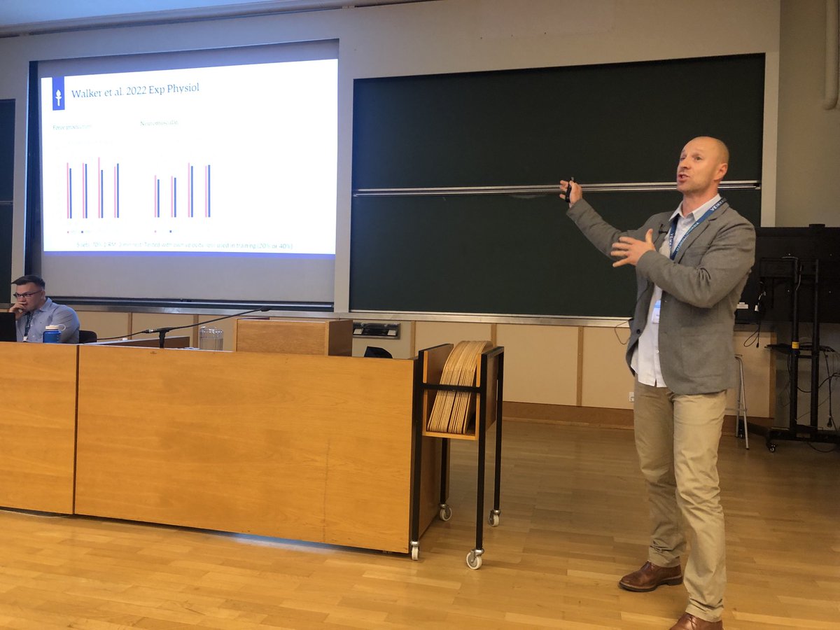 DrMikeRoberts's tweet photo. ⁦@SimonWalkerPhD⁩ giving a great talk on velocity-based RT in a session led by ⁦@VidarAndersen19⁩ in Jyvaskyla. #ICST2023 https://t.co/B4Rl1sSlDh