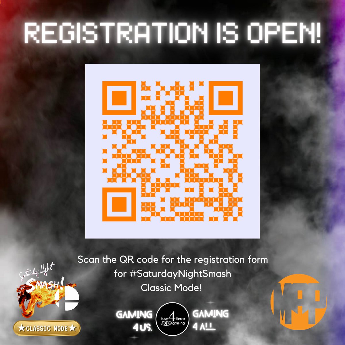 scoreHIGHscore's tweet photo. REGISTRATION IS NOW OPEN! ๐ฅ๐ฎ๐ฅ
#SaturdayNightSmash #ClassicMode returns next Saturday, October 7th LIVE on #Twitch! Our online weekly tournament returns with weekly prizes!
https://t.co/iFYe0rBgkZ https://t.co/OjTyn0MbYi