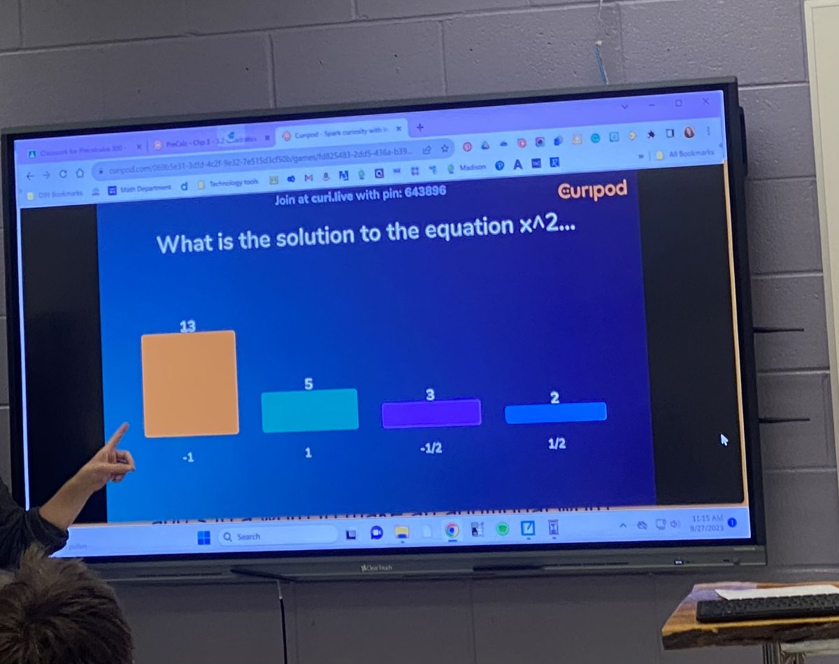 After learning about <a href="/curipodofficial/">Curipod</a> at Conversations w colleagues <a href="/J_Vanwetering/">Mrs. Van</a> gave it a try. Fun to listen to Ss discussing questions to help each other learn! Nice work! #99learns #wearedgn