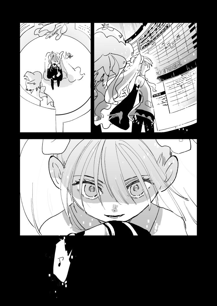 ゴーストミクちゃんカワイ゛イ゛つって描いた 