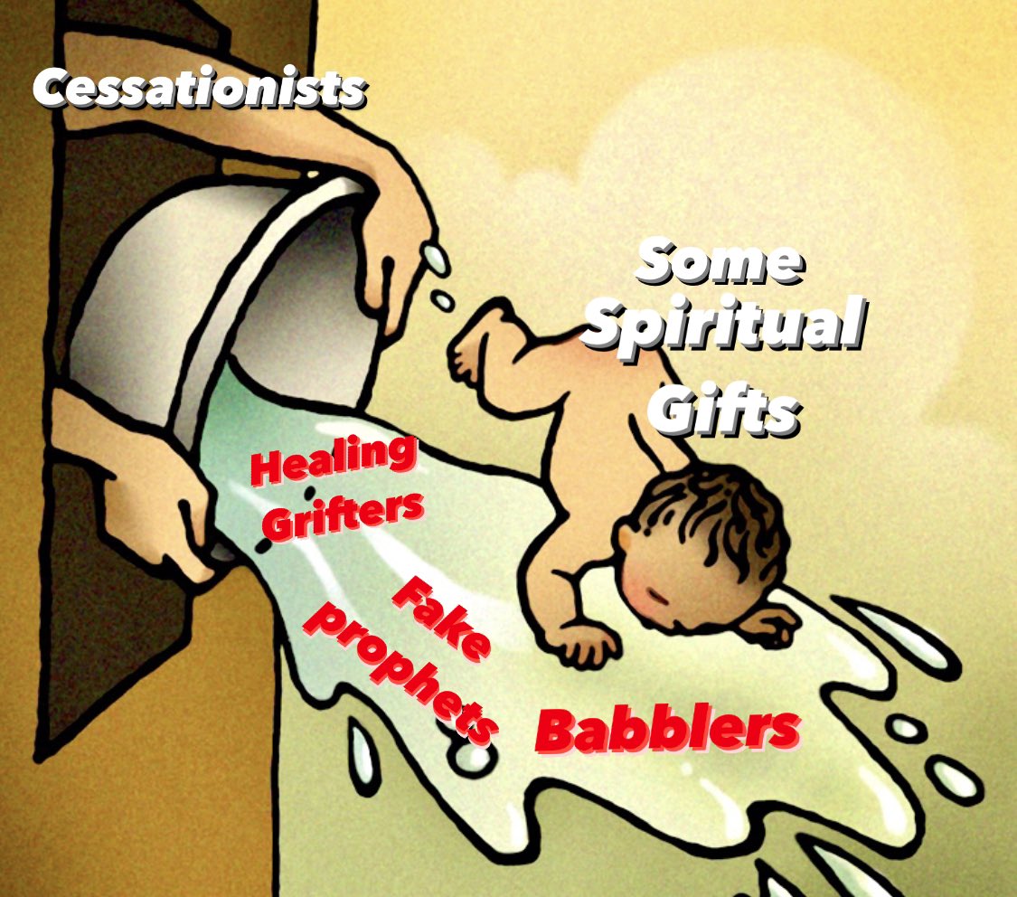 nilsenice's tweet photo. Cessationists have let bad usage of spiritual gifts cloud their judgment and corrupt scripture 

Don’t let dummies and grifters trick you into despising a prophecy

#cessationism #continuationism https://t.co/OuCtFWwCug
