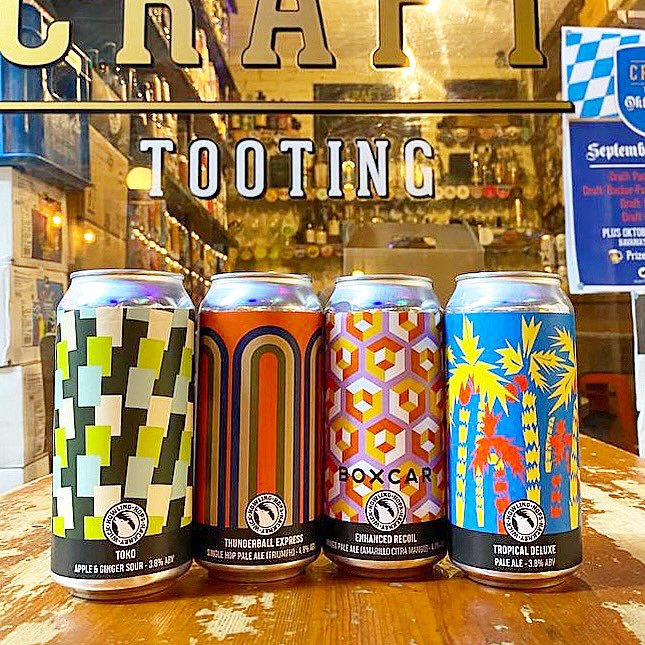 CraftTooting's tweet image. NEW #HowlingHops - ‘Toko’ Apple &amp;amp; Ginger #Sour 🫚 ‘Thunderball Express’ Single hop Pale (Triumph), ‘Enhanced Recoil’ x #Boxcar Collab Mango Pale w/ Amarillo, Citra and Mango 🥭 AND more ‘Tropical Deluxe’ 🏝️ #Craft #Tooting #Craftbeer #Bar &amp;amp; #BottleShop open late! #TootingBroadway
