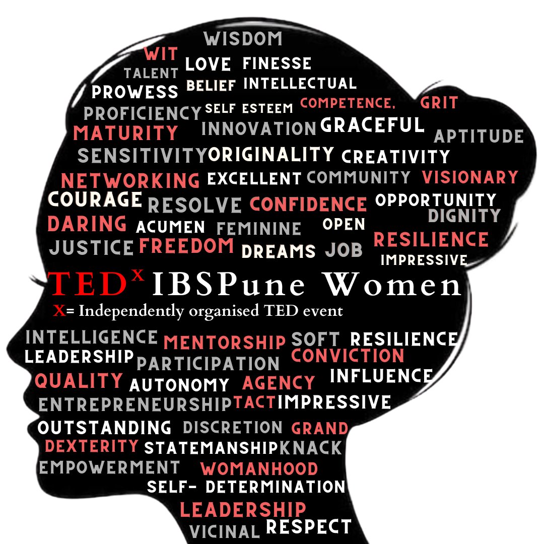 TEDxIBSPune hail to the courage and perseverance of all the women.
TEDxIBSPune Women presents - Le Voyage, a journey through self and society.

#TEDxIBSPune #TEDxtalk #IBSPune #IBSPuneofficial #ideaworthspreading #Womenempowerment #TEDx5.0 #TEDxevents #TED #socialconventions