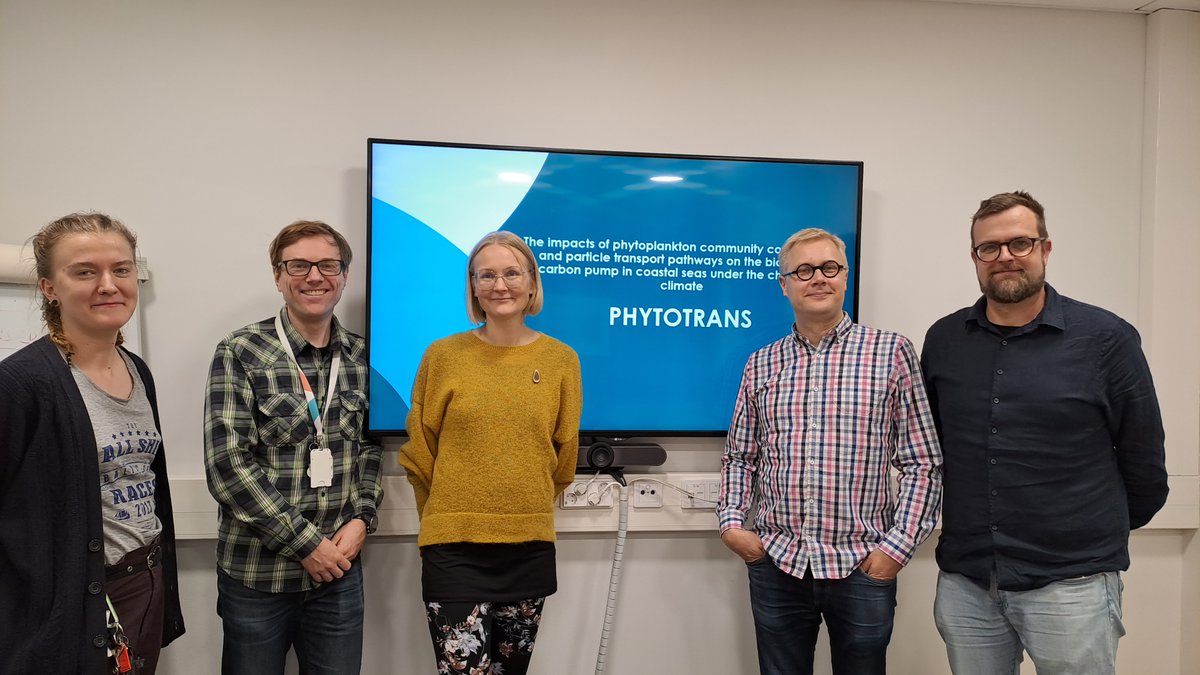 Finally kicking off the new #PHYTOTRANS project funded by @SuomenAkatemia. We (@SYKEint, @GTK_FI ) will investigate what goes on at the bottom of the #BalticSea with a benthic lander (@FINMARI1) and state of the art sensors. @KaroliinaKoho, @jvirtasa, @EeroAsmala