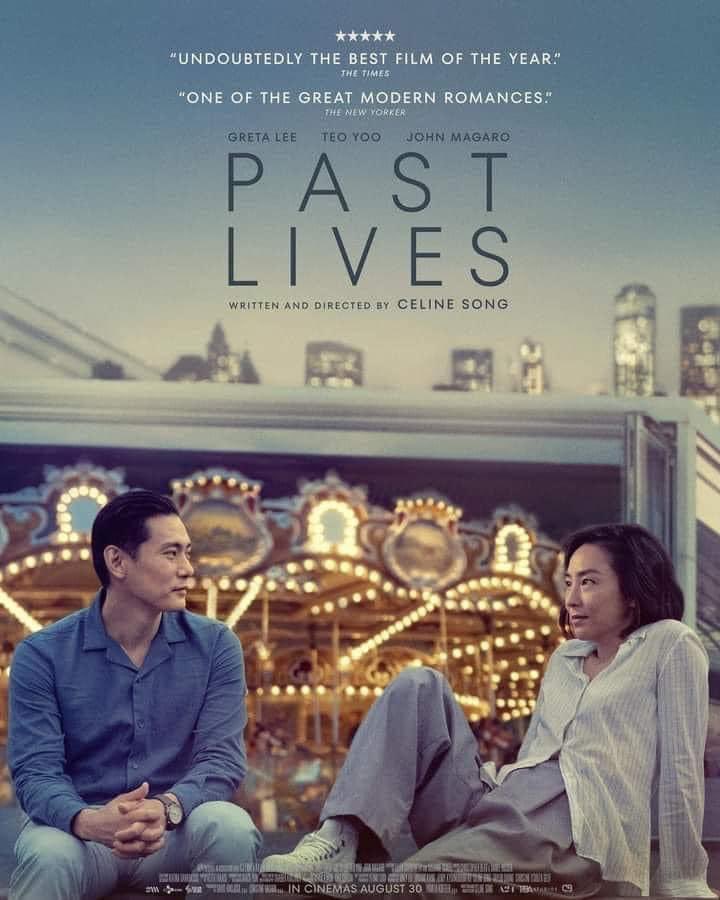 #PastLives 

Childhood friends trying to reconnect though many constraints of adulthood keep shifting their priority! 

Lost-love, reincarnation, for me the film is more about nostalgia 

#CelineSong the most powerful directorial debut of this year!

#thatguyfromcinemaforensic