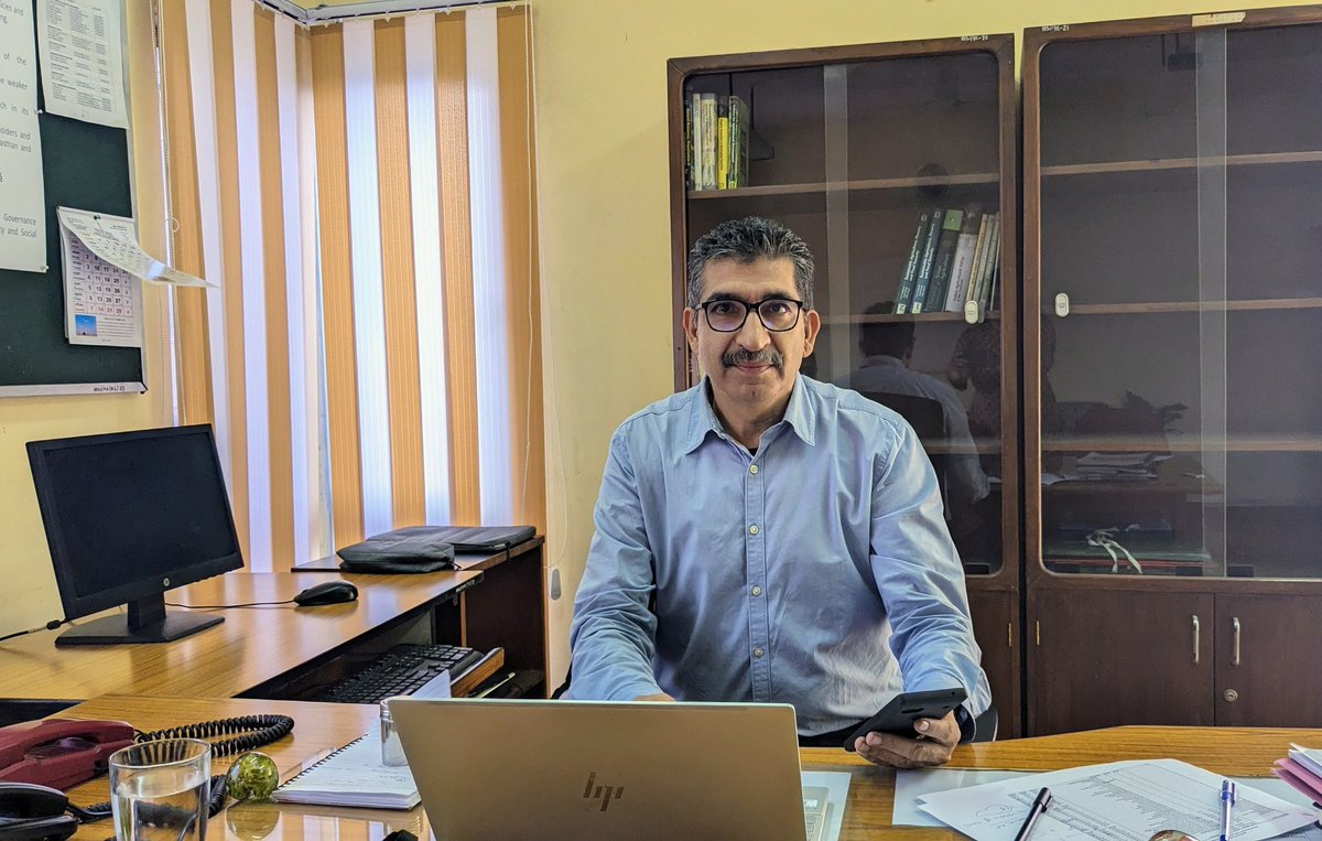 IDS_JPR's tweet photo. IDSJ is delighted to announce that Dr. Vinish Kumar Kathuria, an alumnus of NIT Kurukshetra and IGIDR, Mumbai has Joined as the Director of the Institute on Sep. 26, 2023. He is on lien from IIT Bombay, where he was Shailesh J. Mehta Chair Professor (1/2). https://t.co/Sd3uQ5HFbj
