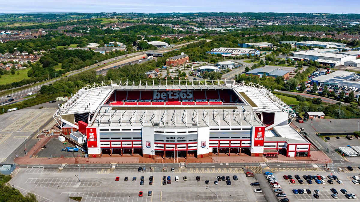 risingviews's tweet photo. 🏟️✨ High Above Bet365 Stadium: Where Legends Play! ⚽🚁

Get ready to be awestruck by this breathtaking drone photograph of Bet365 Stadium, the home of Stoke City Football Club! Did you know that this iconic stadium has a seating capacity of over 30,000 passionate fans? 🏴󠁧󠁢󠁥󠁮󠁧󠁿⚽

Here are some fascinating facts about Bet365 Stadium: 🌟 It opened its doors in 1997, ushering in an era of football excellence. 🏆 The stadium has hosted various international matches and even concerts. ⚽ Stoke City FC has a dedicated fan base known for their unwavering support.
Share your love for the game and the stadium in the comments below! What's your favorite memory at Bet365 Stadium? ⬇️💬
#Bet365Stadium #StokeCityFC #DronePhotography #FootballStadium #IconicVenue #HomeOfFootball #StadiumViews #FootballFacts #SportsTrivia #SoccerLove #StokeCity #FootballPassion #StadiumMagic #FootballHeritage #StadiumExperience #SoccerFans #MatchdayVibes #FootballSeason #FootballCulture #SportsPhotography #StokeCityPotters #StadiumGoals #FootballHistory #PremierLeague #EFLChampionship #FootballFanatics #StokeCitySupporters #StokeOnTrent #FootballMemories #LiveFootball
