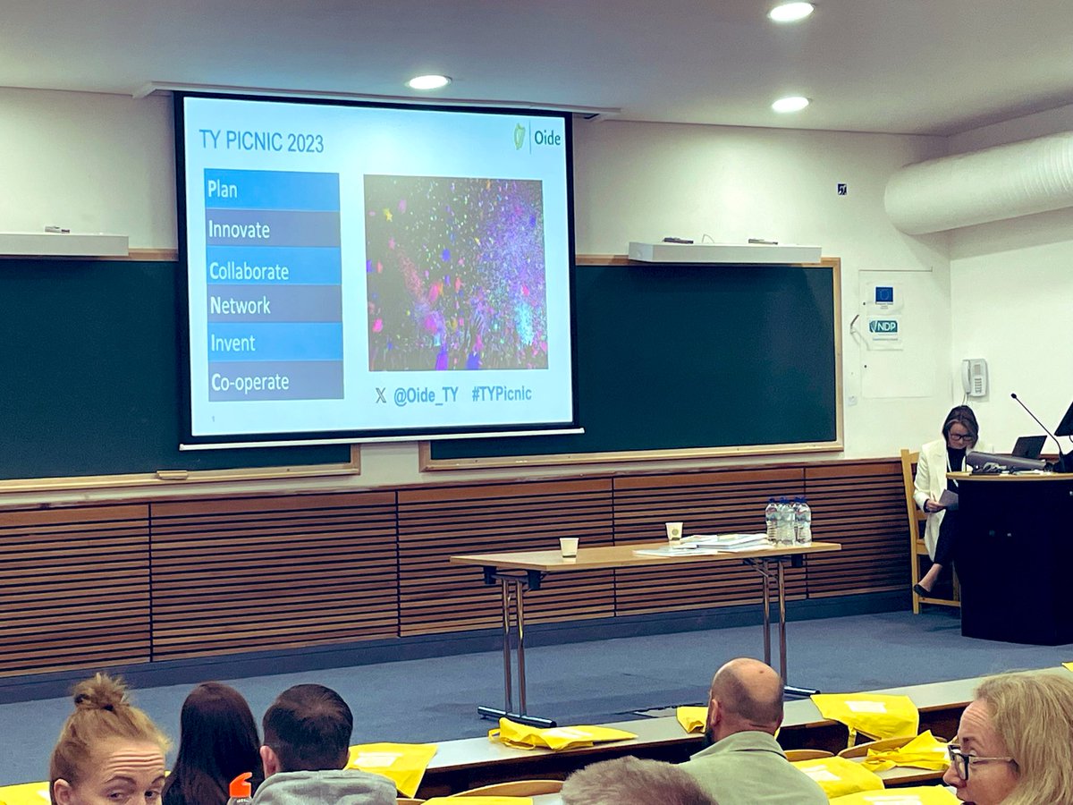 MsLOBrien's tweet photo. Had a brilliant day at #TyPicnic on Saturday. The facilitators &amp; exhibitors were fantastic. It was great to listen to @NCCAie on the new draft TY Programme Statement &amp; discuss it with other TY coordinators 👩‍🏫 #professionallearning #sharing #collaboration @oide_Ireland  @Oide_TY https://t.co/CylTrhvAzr