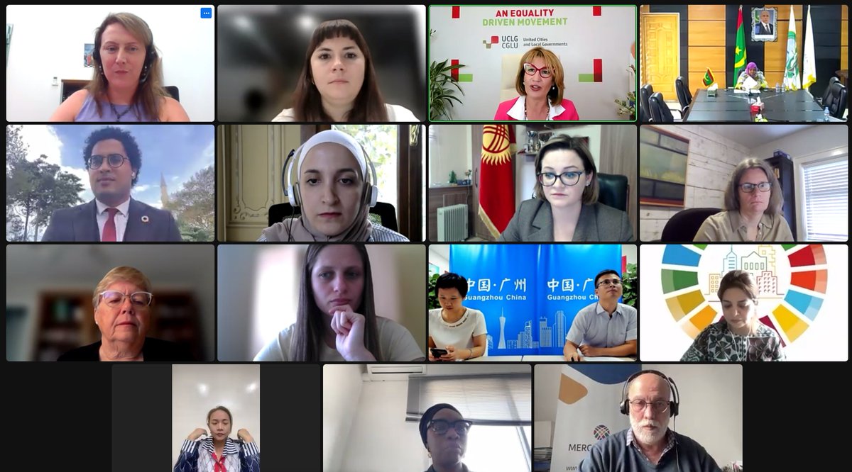 uclg_org's tweet photo. 🟣Meeting of @uclg_org Standing Committee on Gender Equality, the global voice of women elected leaders🌎

Chaired by @ABDELMALICKf the Committee ensures the mainstreaming of gender equality in the UCLG network and towards a global agenda that puts care in the centre⚖️ https://t.co/fVY8YrmM4Q