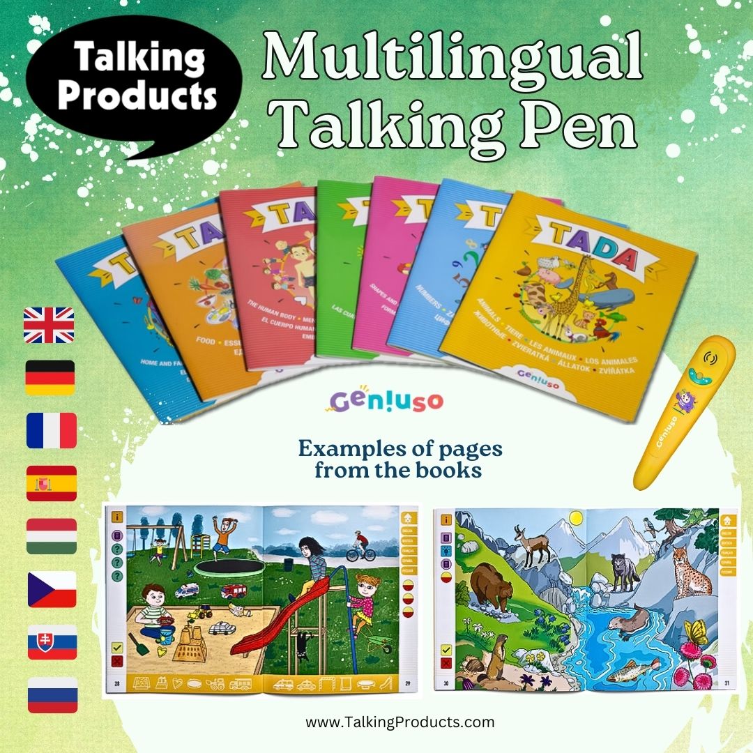 #Children can #enjoy the #books  on their own, or with supervision, by placing the talking pen on each #pictogram. The #pictures  will #Guide  them and allow them to check their answers #independently.
