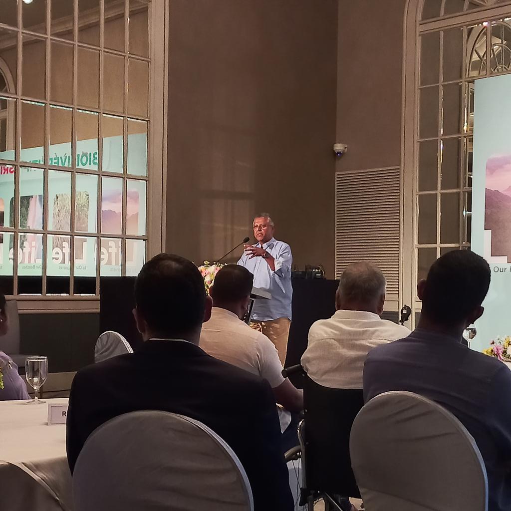 There is going to be #overtourism in our country. Already there is overvisitation In places like #Yala and #Sigiriya. If this happens we will collapse. - Hiran Cooray, Chairman, Jetwing Symphony #BSLAGM. <a href="/Dilmah/">Dilmah Tea</a>
<a href="/BiodiversitySL/">BiodiversitySriLanka</a> <a href="/JetwingHotels/">Jetwing Hotels</a>