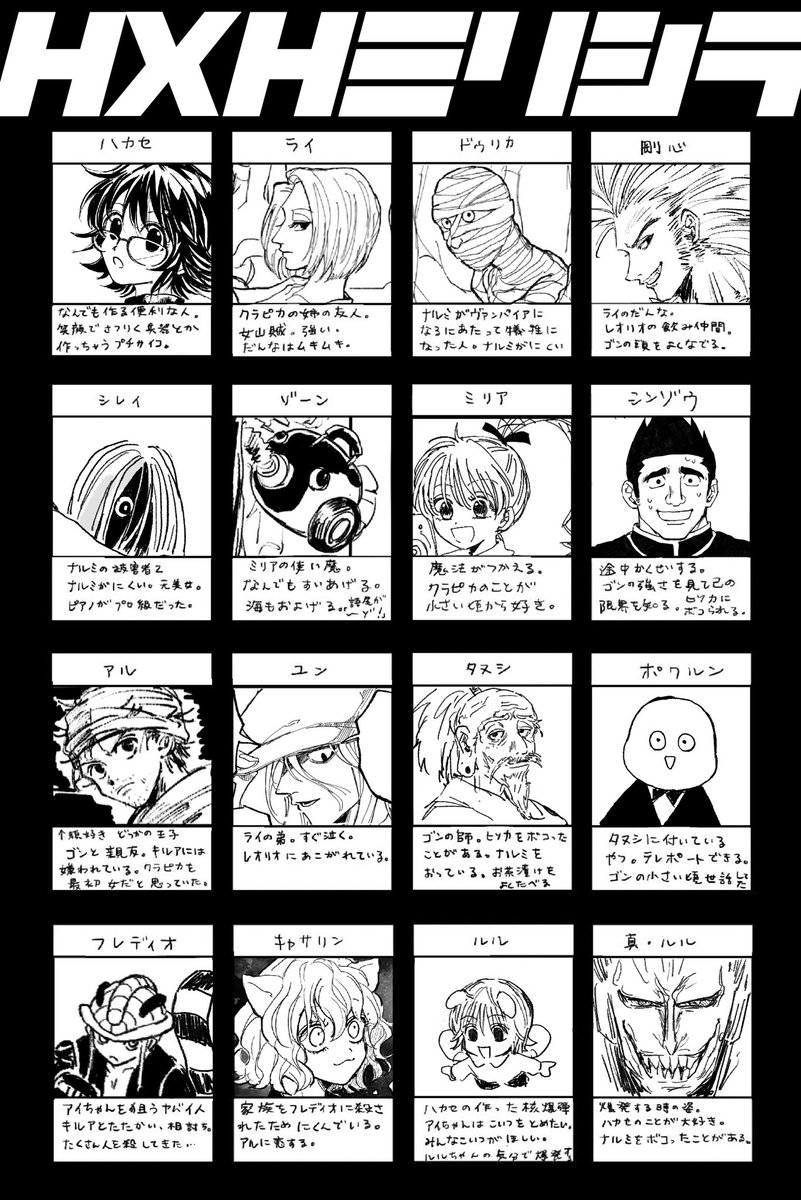 ハンタ読んでくれる予定の友達がミリしらやってくれたの面白すぎるから見てほしい〜!相関図がすごいことになっている。あとアルカで奇跡が起きてる。(公式画像で送ってその後自分絵に差し替えたのでお目汚しなのですが🙇) 