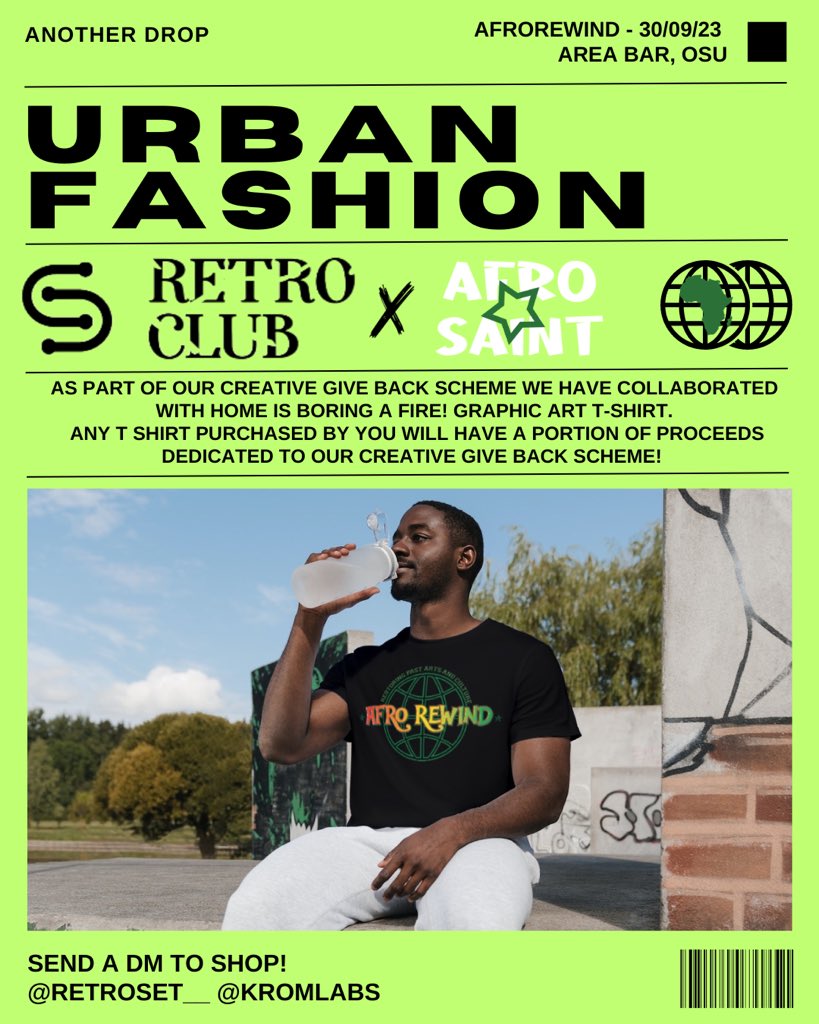 retroworldent's tweet photo. As part of our creative give back scheme with @Homeisboring &amp; @KromLabs to create a dope graphic art t shirt. Any t shirt purchased by you will have a portion of proceeds dedicated to our creative give back scheme. https://t.co/CQbGbuiG2n