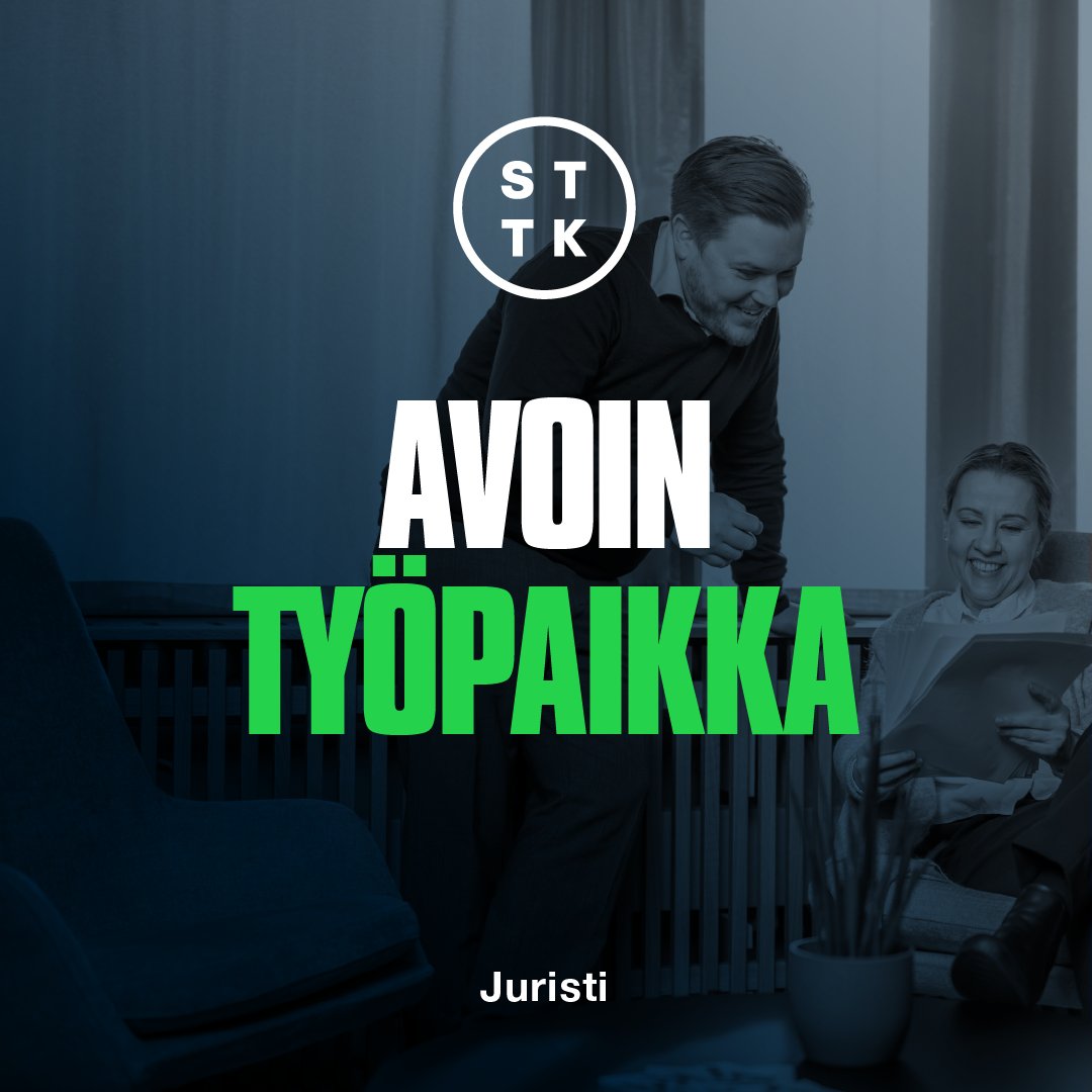📢Haemme järjestöömme juristia monipuolisiin tehtäviin. 

Tehtäviin kuuluu:
🔹työlainsäädännön, tasa-arvon ja yhdenvertaisuuden kehittäminen, 
🔹kouluttaminen,
🔹vaikuttamistyö.

Lue lisää ja hae viimeistään 11.10. 👇👇

sttk.fi/2023/09/27/hae…