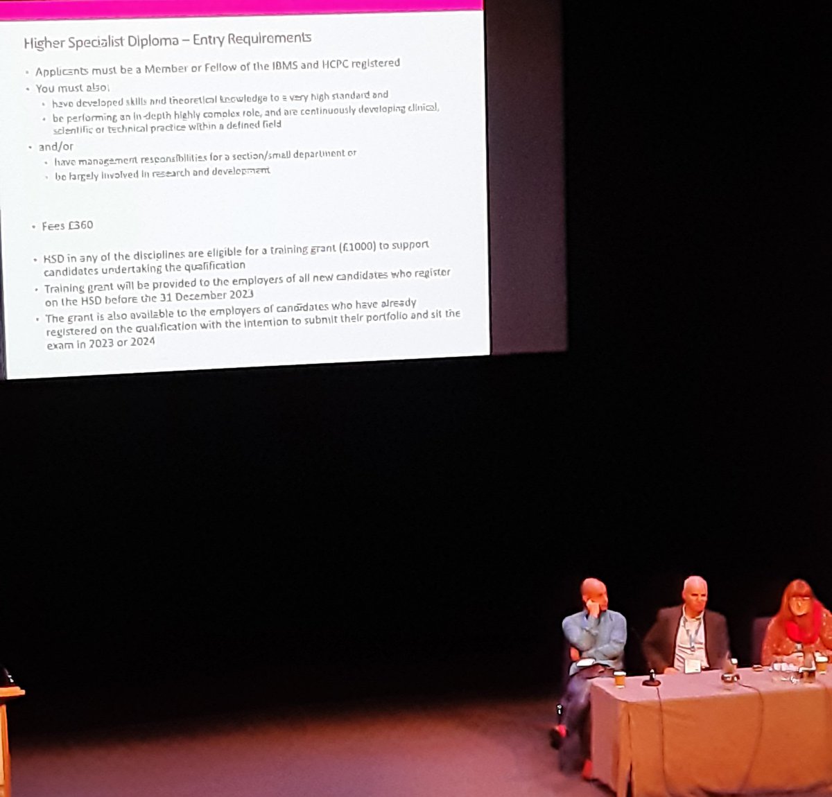 Nicki Lawrence <a href="/Promyelocyte13/">Nicki Close-Lawrence FIBMS CSci</a> giving essential advice #IBMSCongress2023 <a href="/IBMScience/">IBMS #AtTheHeartOfHealthcare</a> for those considering HSD and expert qualifications. Funding is available in England. Expert careers are opening up, get involved.