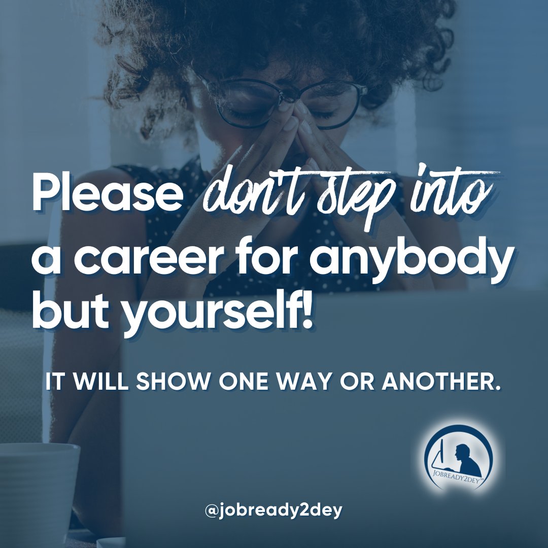 Please. For your own sake.

Have a great day!

#jobsearch #jobsearchadvice #jobseekers #jobready2dey