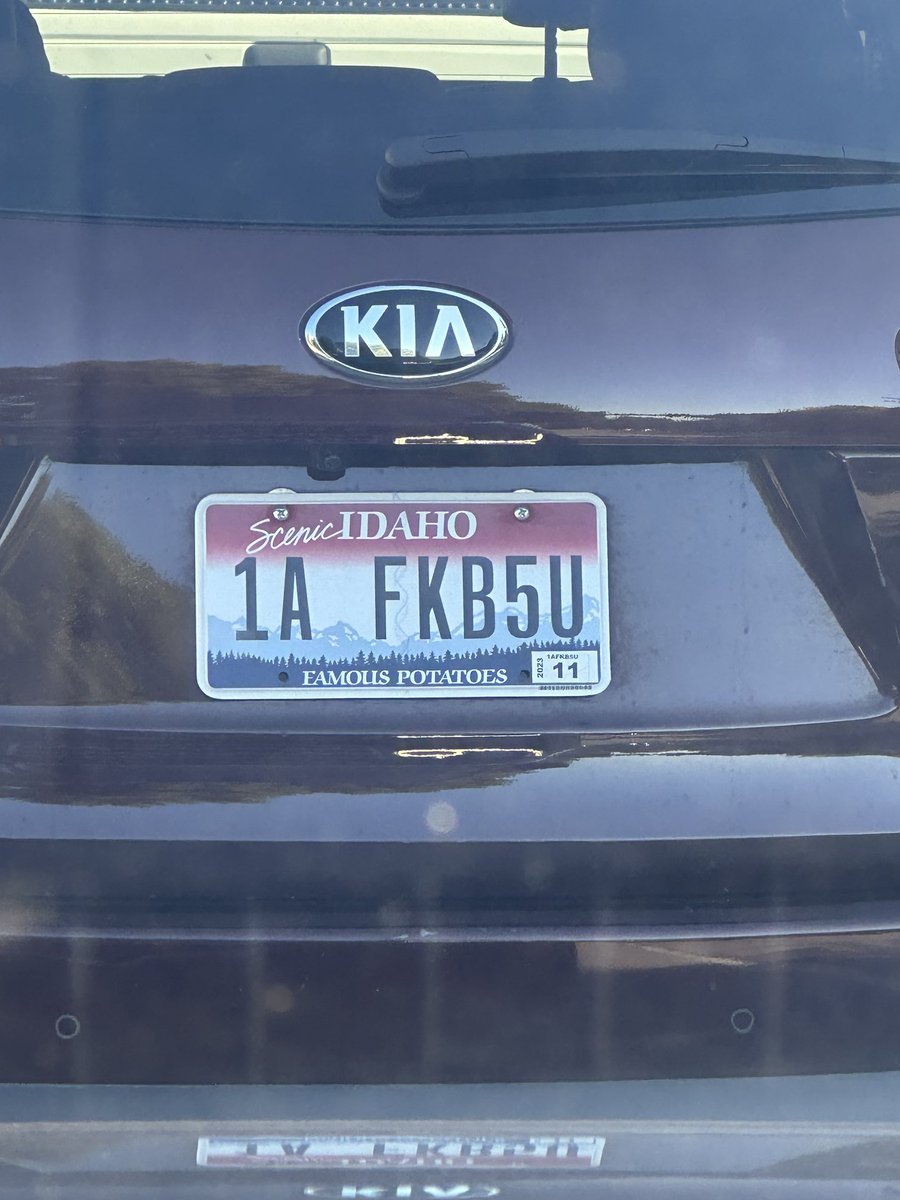 Wait, this isn’t a personalized plate?