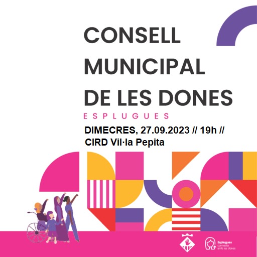 ajesplugues's tweet photo. ✊ Participa en el Consell Municipal de les #Dones d'#Esplugues‼️

🗓️ Avui, dimecres 27 de setembre.
⌚️ A les 19 hores.
📍 Al CIRD Vil·la Pepita. https://t.co/ZgifirO8xS
