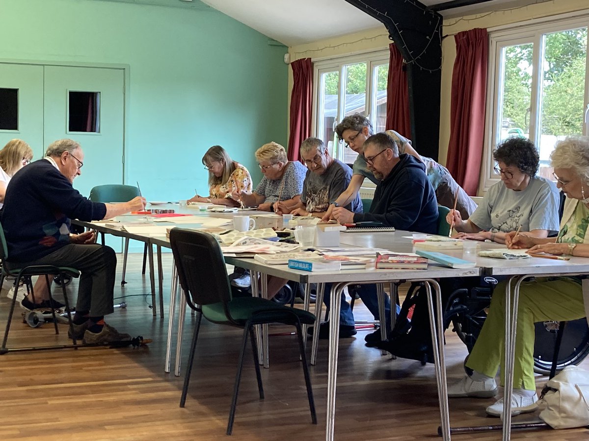 StopMsChampion's tweet image. We started the next art workshop for people affected by MS this afternoon.  We’re at the Ellesmere Centre in Stetchworth having fun with watercolours @mindsarts @mssocietyuk