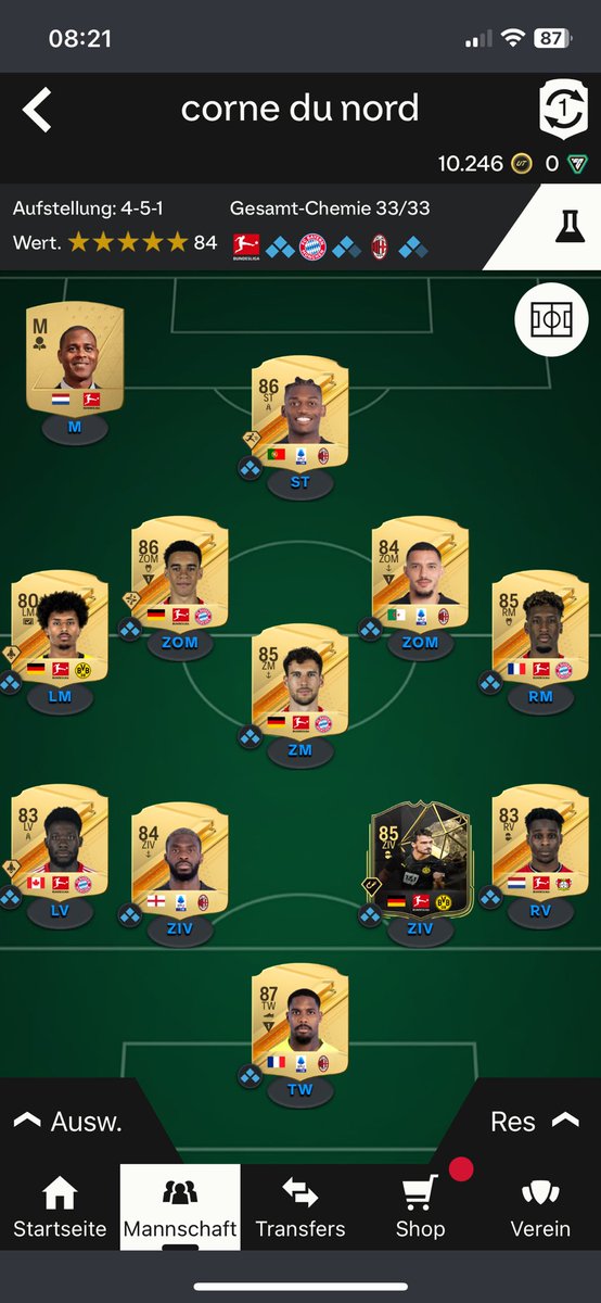 Habe wenn der Invest aufgeht 300-400k, Musiala untrade, was kann man ändern ?