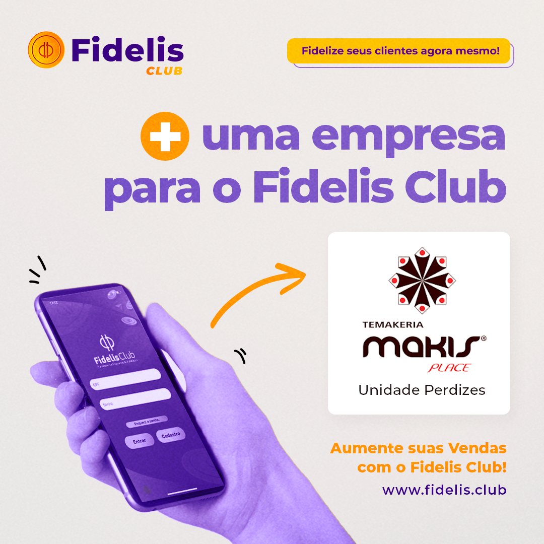 fidelisclub's tweet photo. 🚀 Mais uma empresa para o #FidelisClub
📍 #MakisPlace - Unidade Perdizes
A empresa Makis Place já possui 25 unidades que utilizam a plataforma Fidelis Club.
👉 Já são 27 empresas e 5.000 fidelizados pelo Fidelis Club.
Acesse https://t.co/U6Uf78G8zY
#fidelis #parcerias https://t.co/WossK1Kmcn